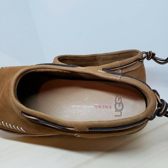 UGG NUBUCK CAMPFIRE Leather SLIP-ON Energ CHESTNUT